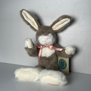 Boyds Bears 12″ Jointed “Stanley” Rabbit / Bunny Plush – 1989 Vintage Toy W/ Tag